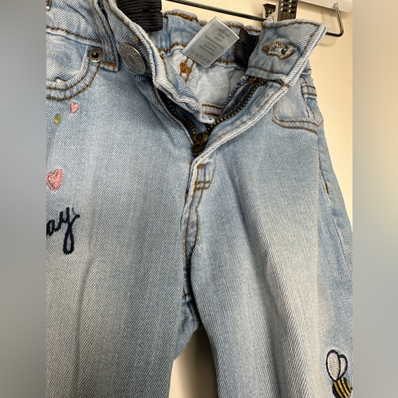 Bundle of 2 Girls Gymboree Hapy Day Embroidered denim and Justice joggers Size 6 - Picture 7 of 16